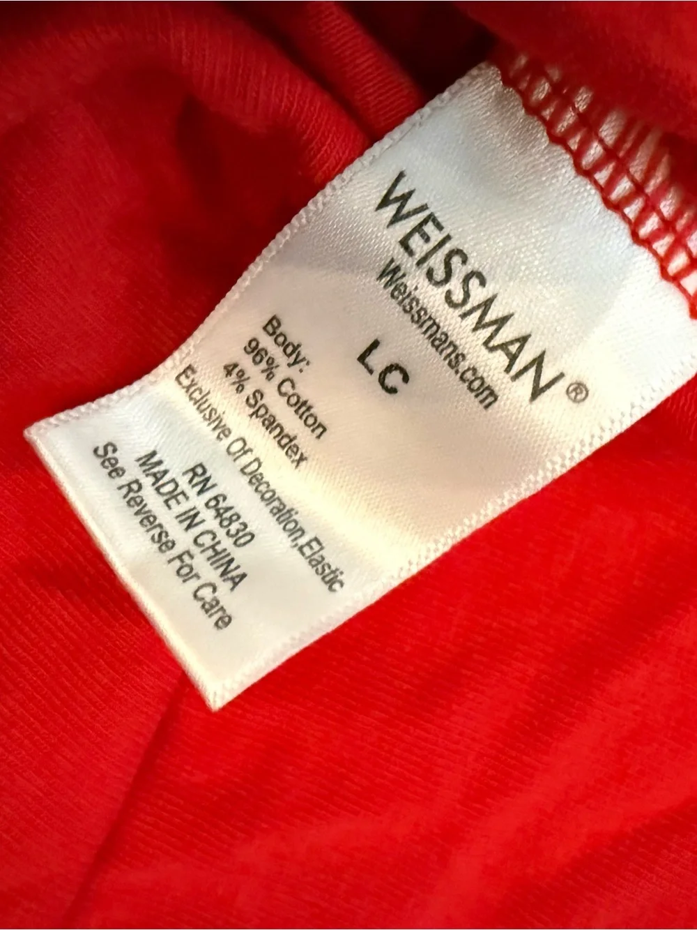 Weissman Red High-Neck Dance Crop Top